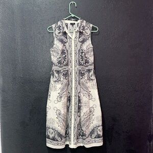 TABLOTS SLEEVELESS COTTON SHIRT DRESS - PRECIOUS PAISLEY Size 2